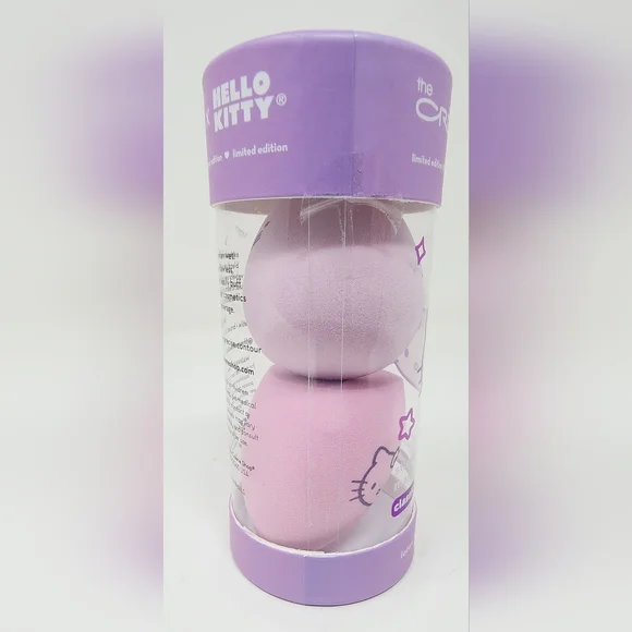 Hello Kitty The Creme Shop Makeup Blending Sponge Set Of 2 Latex & Cruelty Free - Picture 3 of 7